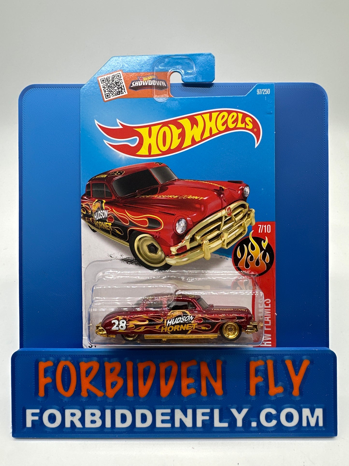 Hot Wheels Super Treasure Hunt - 2016 B Case - International Card - ‘52 Hudson Hornet
