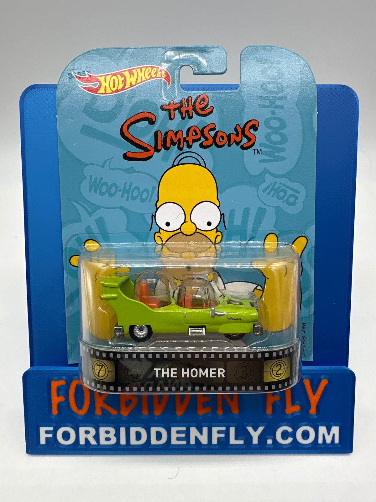 Hot Wheels 2016 Retro Entertainment Premium Single - The Simpsons - The Homer (Movie Reel Packaging)