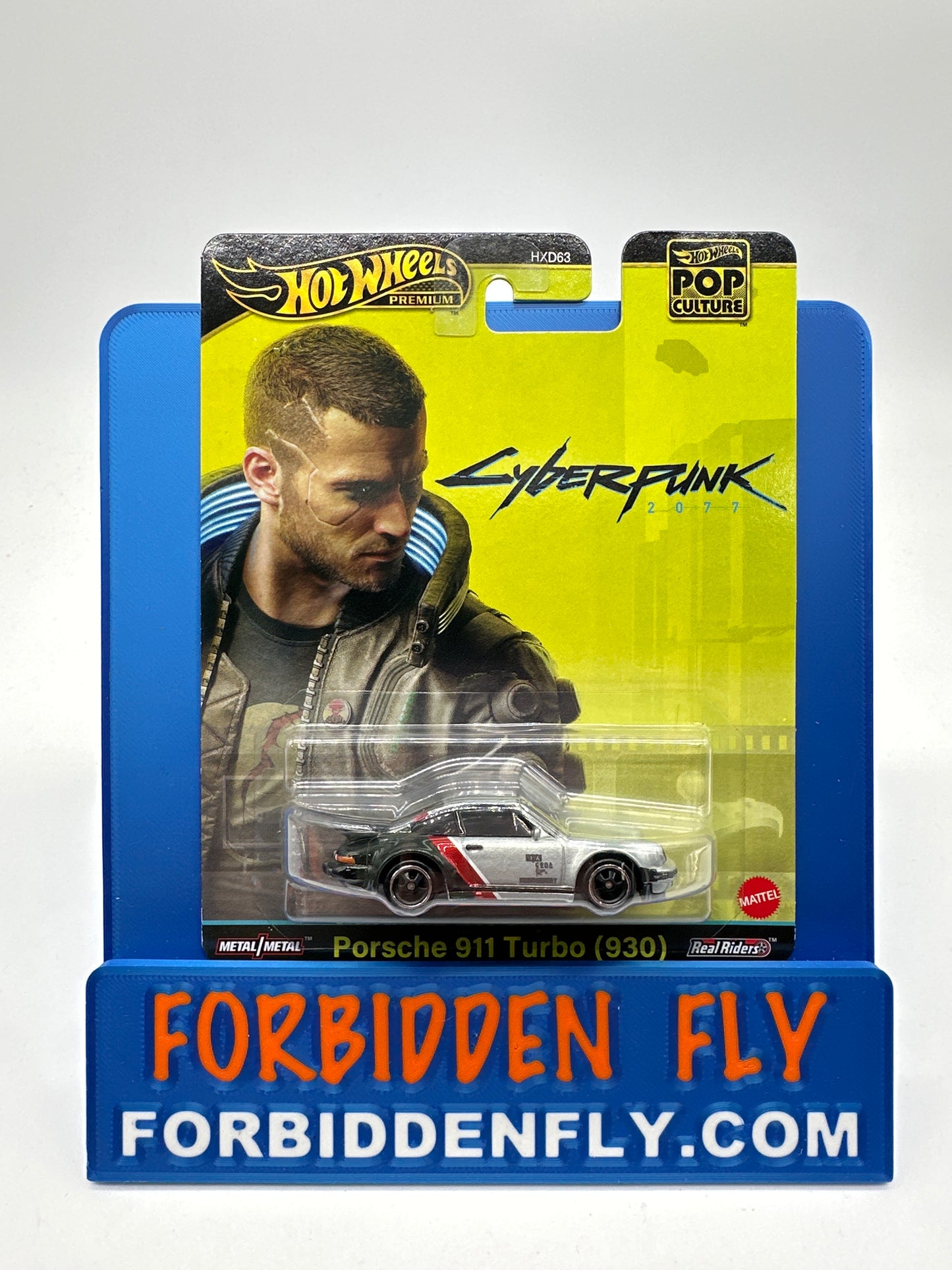 Hot Wheels Premium - 2024 Pop Culture Single - CyberPunk Porsche 911 Turbo (930)