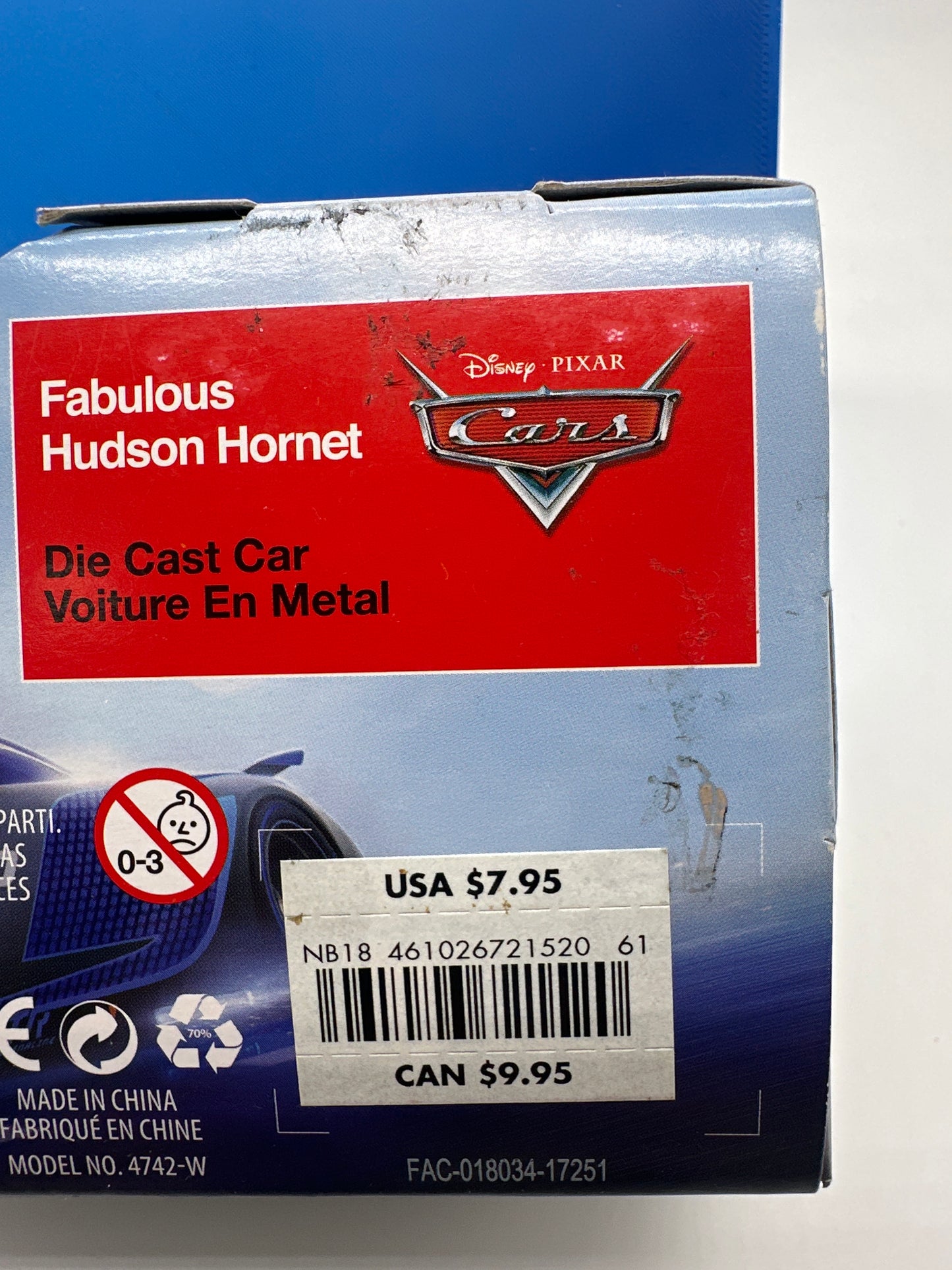 Disney Pixar Cars Movie - Disney Store 1:43 Exclusive - Fabulous Hudson Hornet
