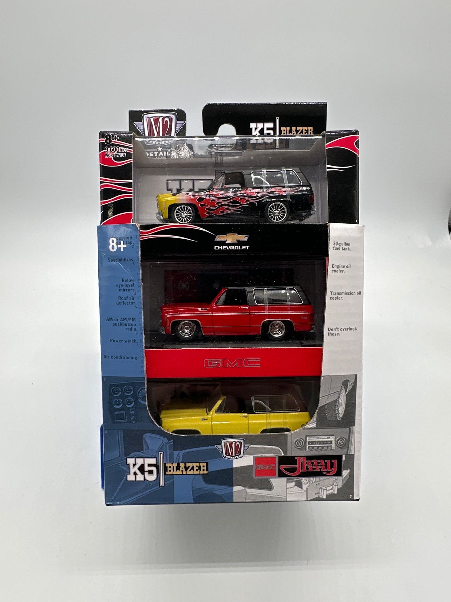 M2 Machines Acrylic Boxed Car Set - K5 Blazer & GMC Jimmy Series - Complete Set of 6