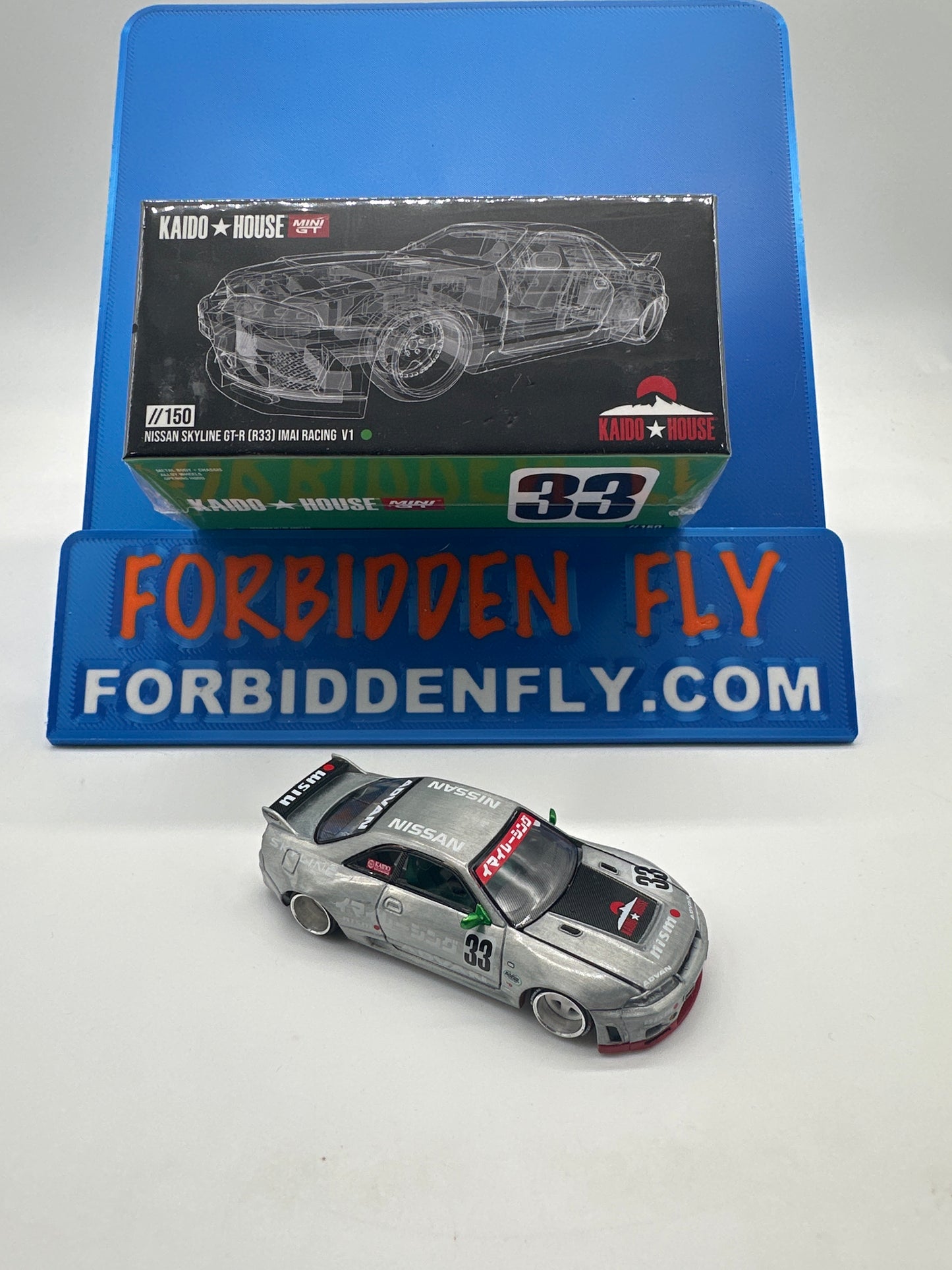 Kaido House (x MiniGT) - Chase #150 - Nissan Skyline GT-R (R33) Imai Racing V1 - Green