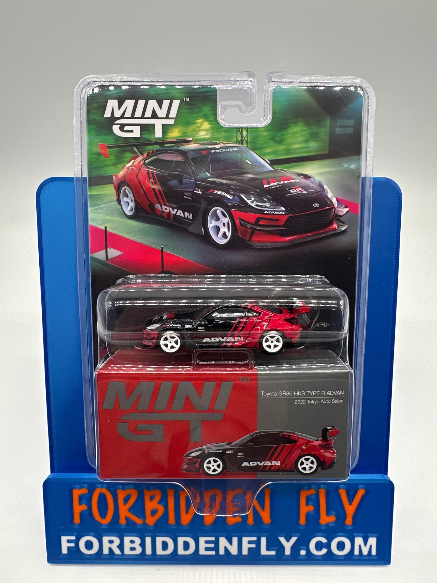 Mini GT Regular Release #956 - Toyota GR86 HKS Type R Advan - 2022 Toyota Auto Salon