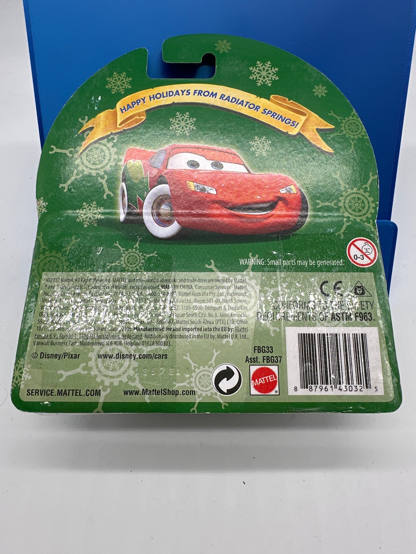 Disney Pixar Cars - 2017 Holiday Series - Snowplow Lightning McQueen