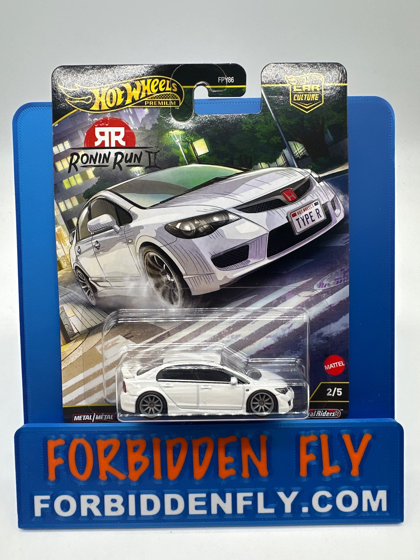 Hot Wheels Car Culture Premium - 2025 Ronin Run II Series - #2/5 - ‘07 Honda Civic Type R - Single Car