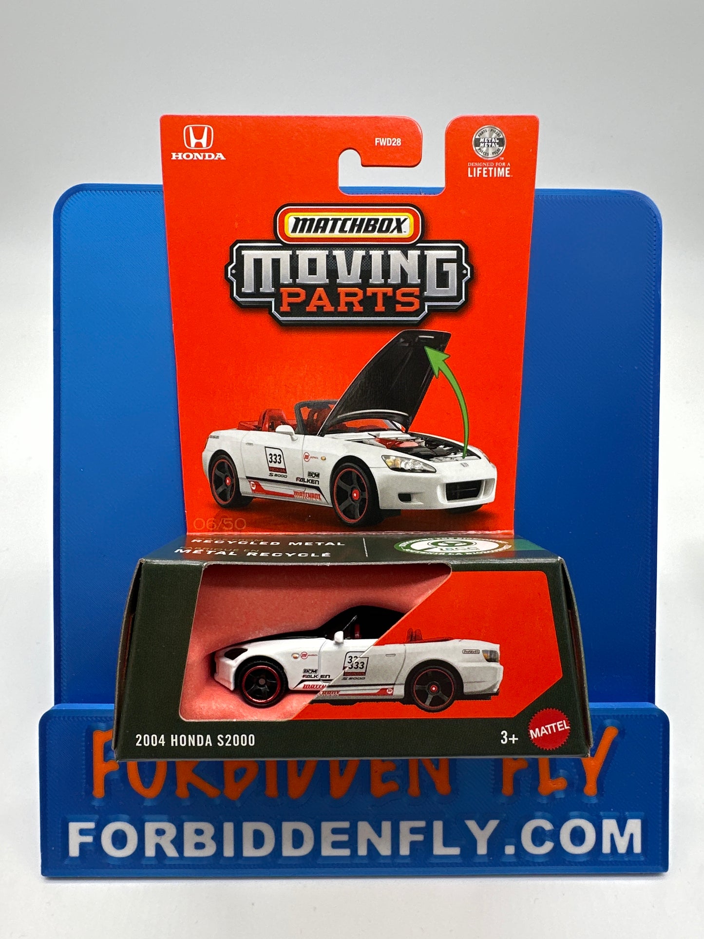 Matchbox Moving Parts Series 2025 - 2004 Honda S2000 - White
