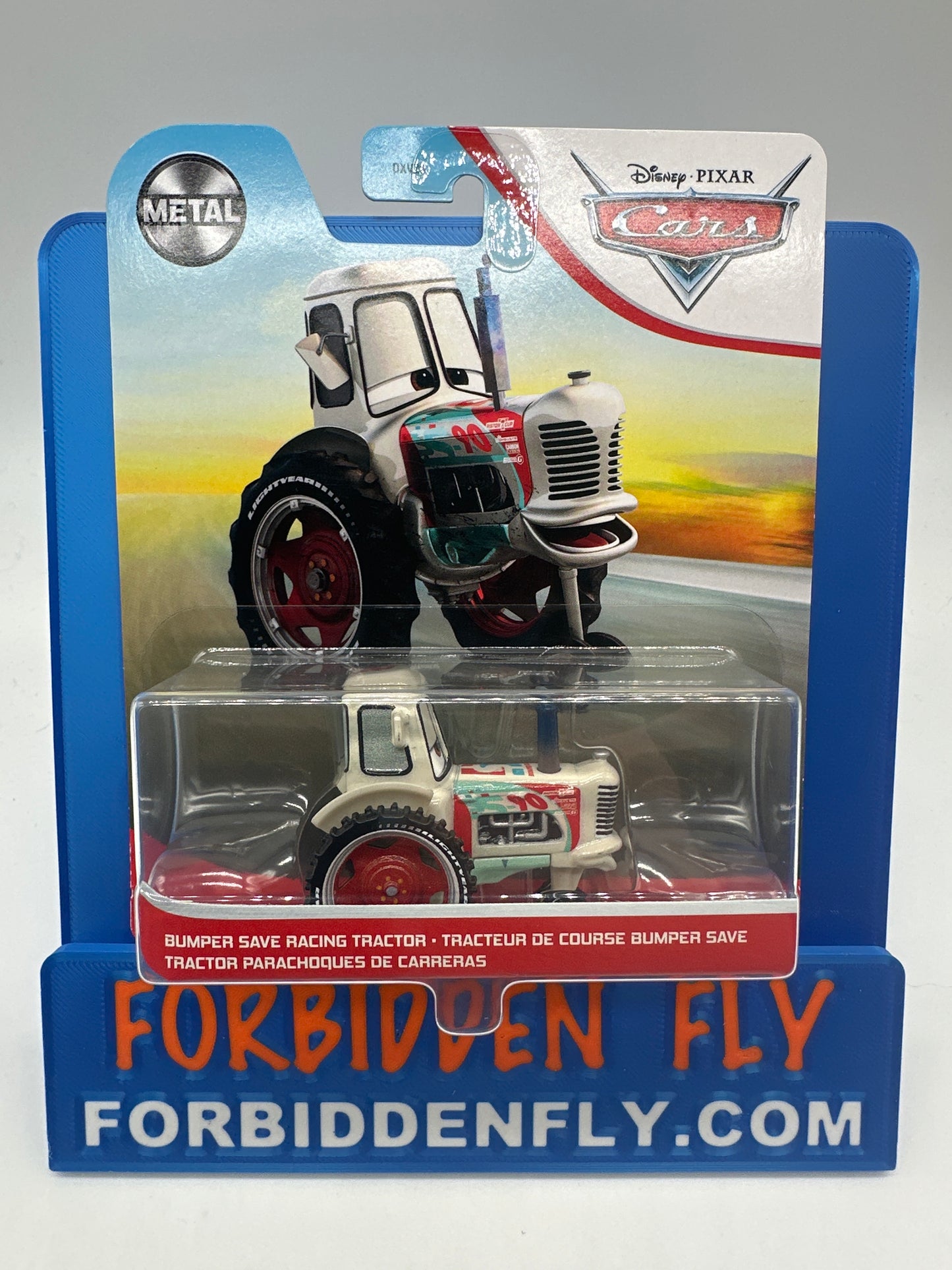 Disney Pixar Cars Movie - Metal Logo Card Release - Bumper Save Racing Tractor