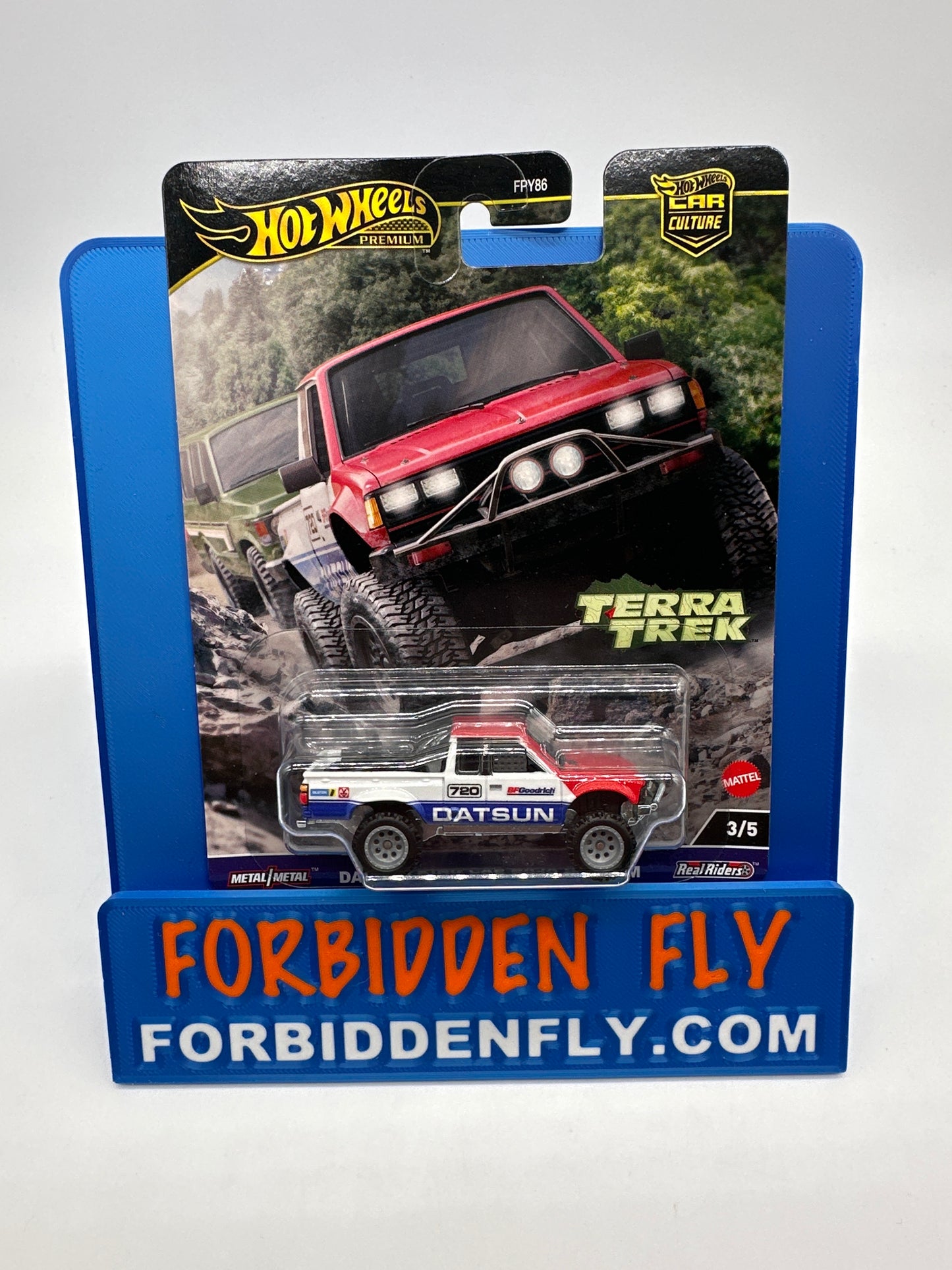 Hot Wheels Car Culture Premium - 2024 Terra Trek Series Single - # 3/5 - Datsun King Cab Baja Custom