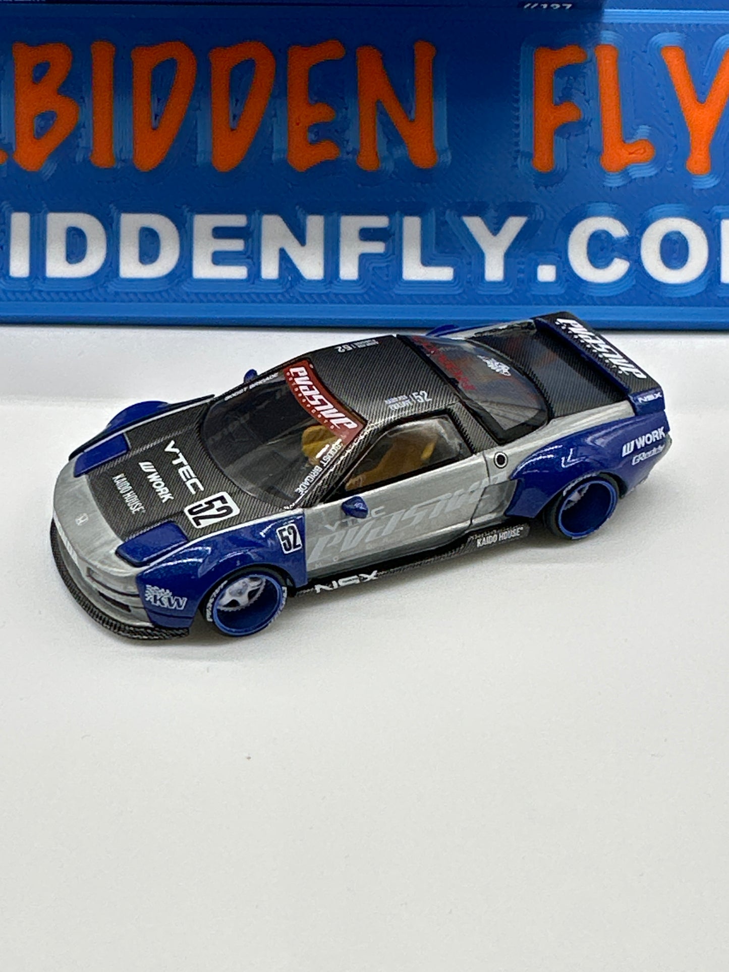 Kaido House (x MiniGT) - Raw Chase #137 - Honda NSX Eavsive V2 - Blue