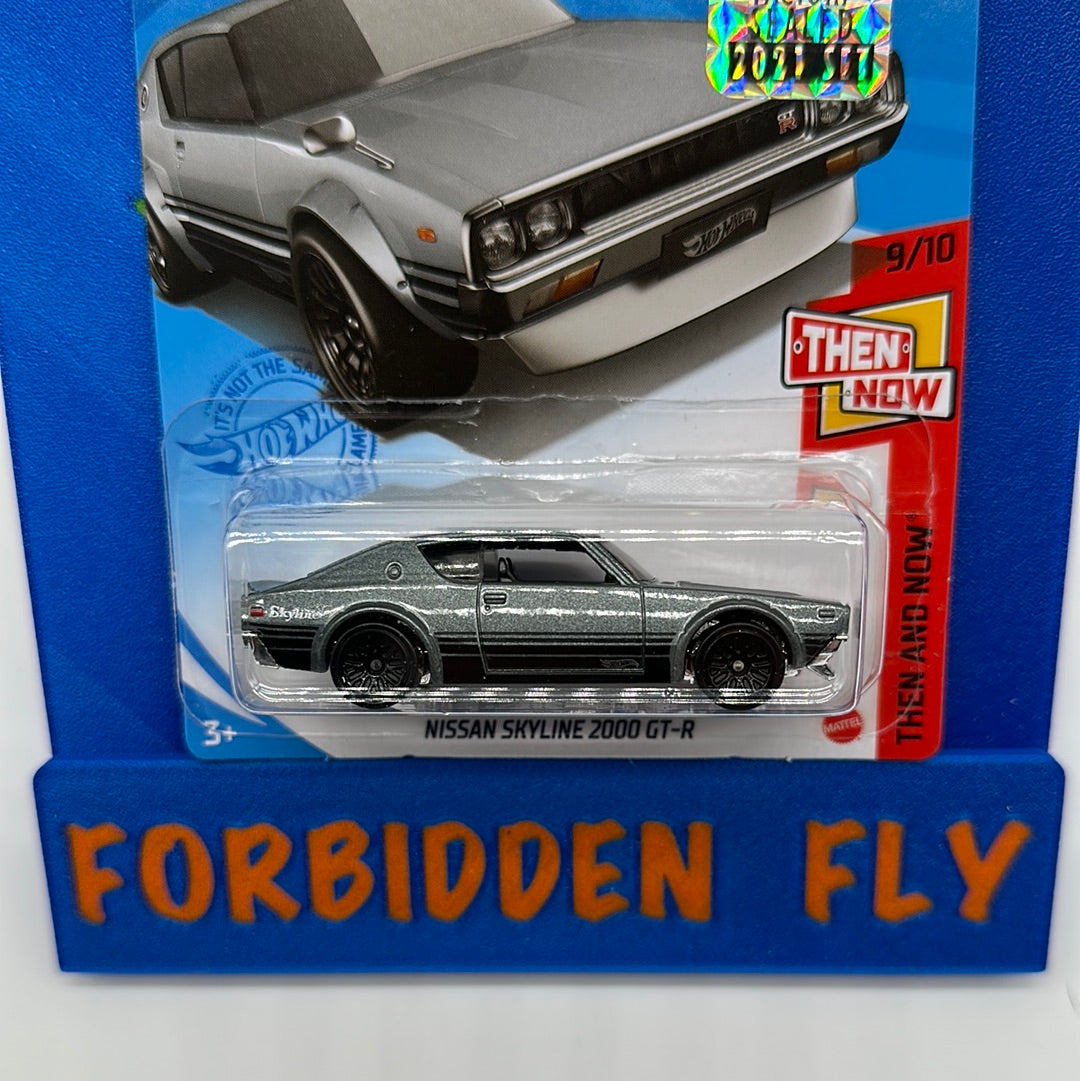 Hot Wheels 2021 Factory Stickered Q Case Nissan Skyline 2000 GT-R - Silver