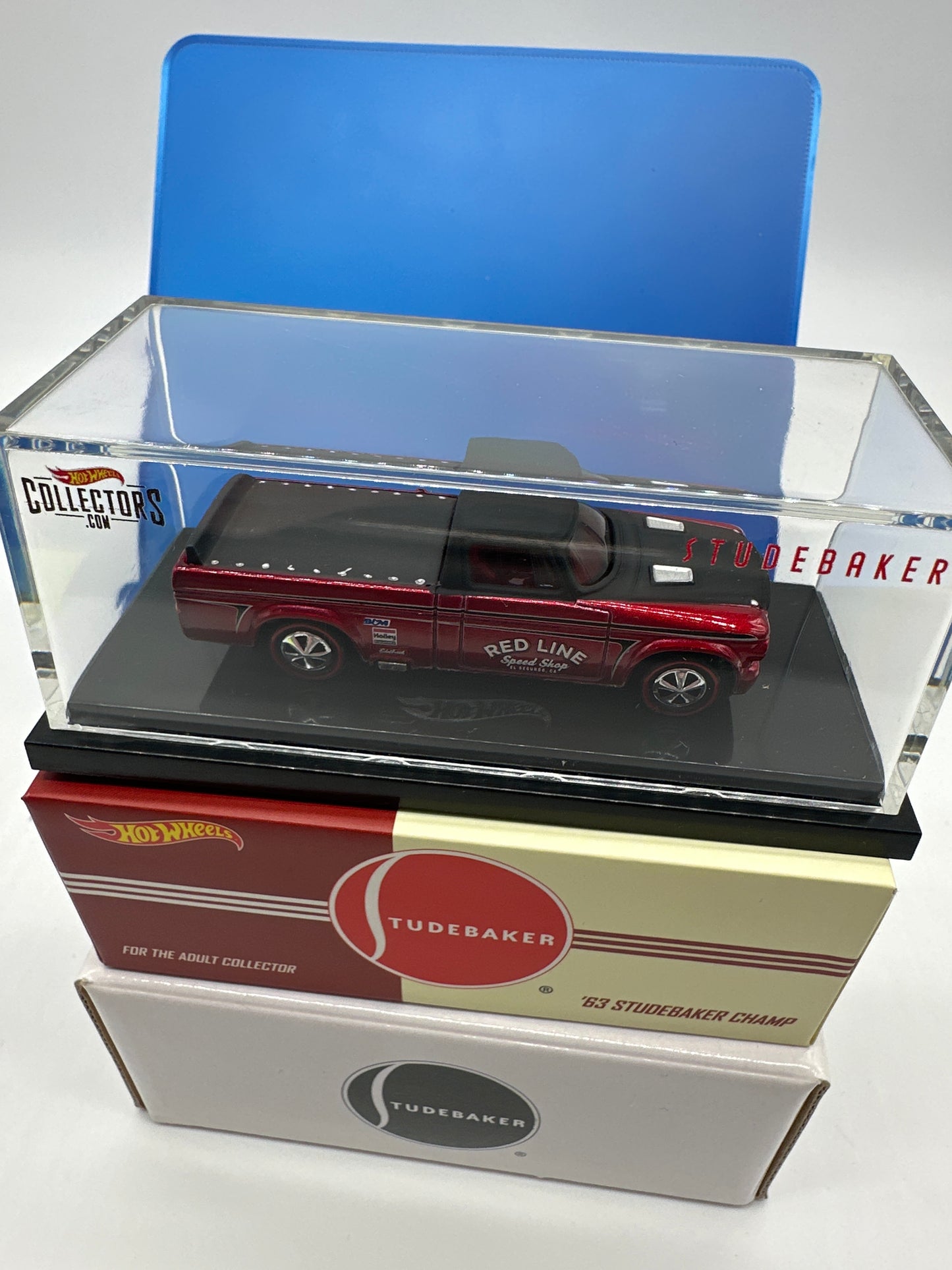 Hot Wheels RLC Red Line Club - Red & Black ‘63 Studebaker Champ