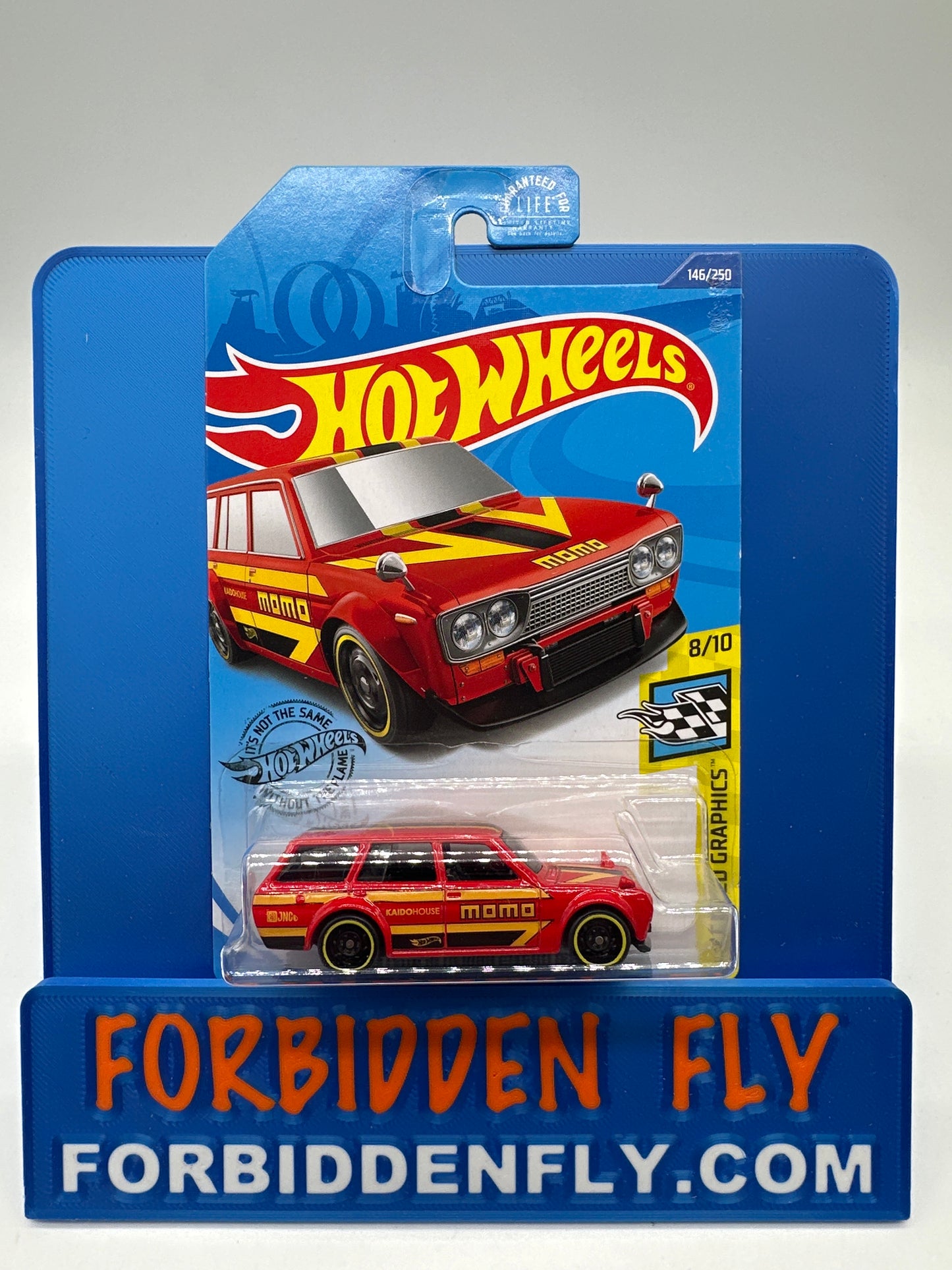 Hot Wheels Mainline - 2020 Speed Graphics Series - Datsun Bluebird 510 Wagon - Red