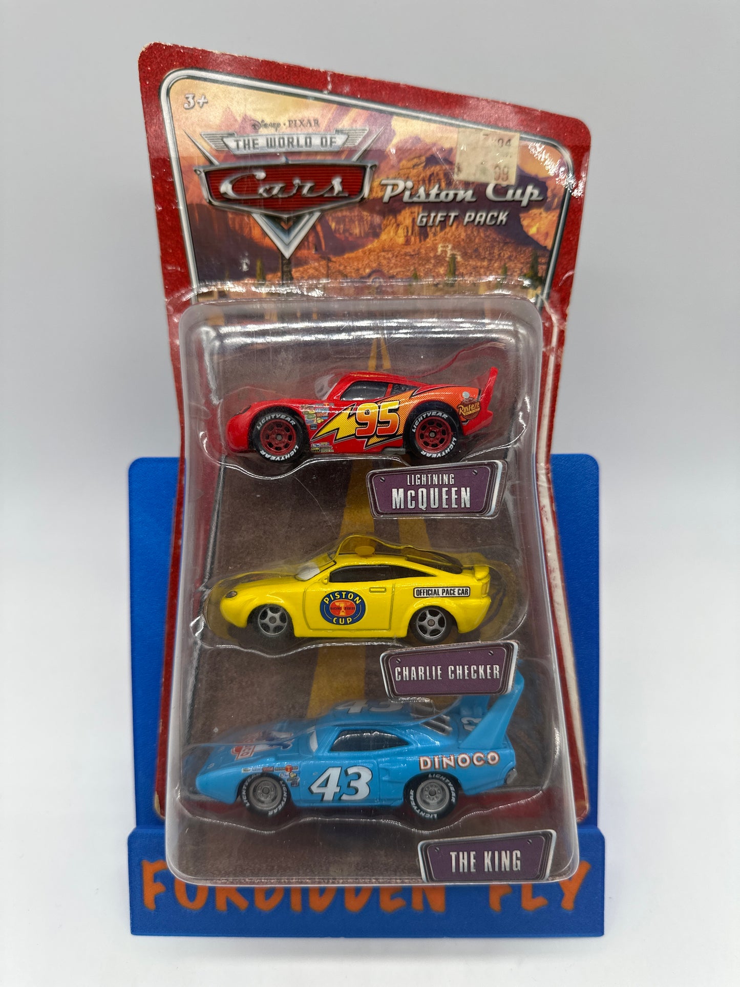 Disney Pixar Cars Movie - World of Cars Series - Piston Cup Gift Pack (Lightning McQueen, Charlie Checker, The King 3 Pack)