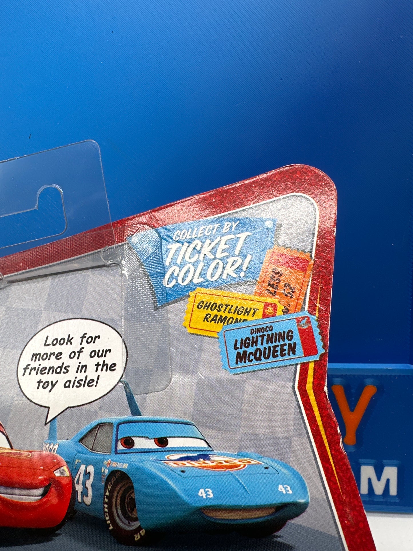 Disney Pixar Cars Movie - World Of Cars Short Card - Radiator Springs Lightning McQueen - Lenticular Eye Changer