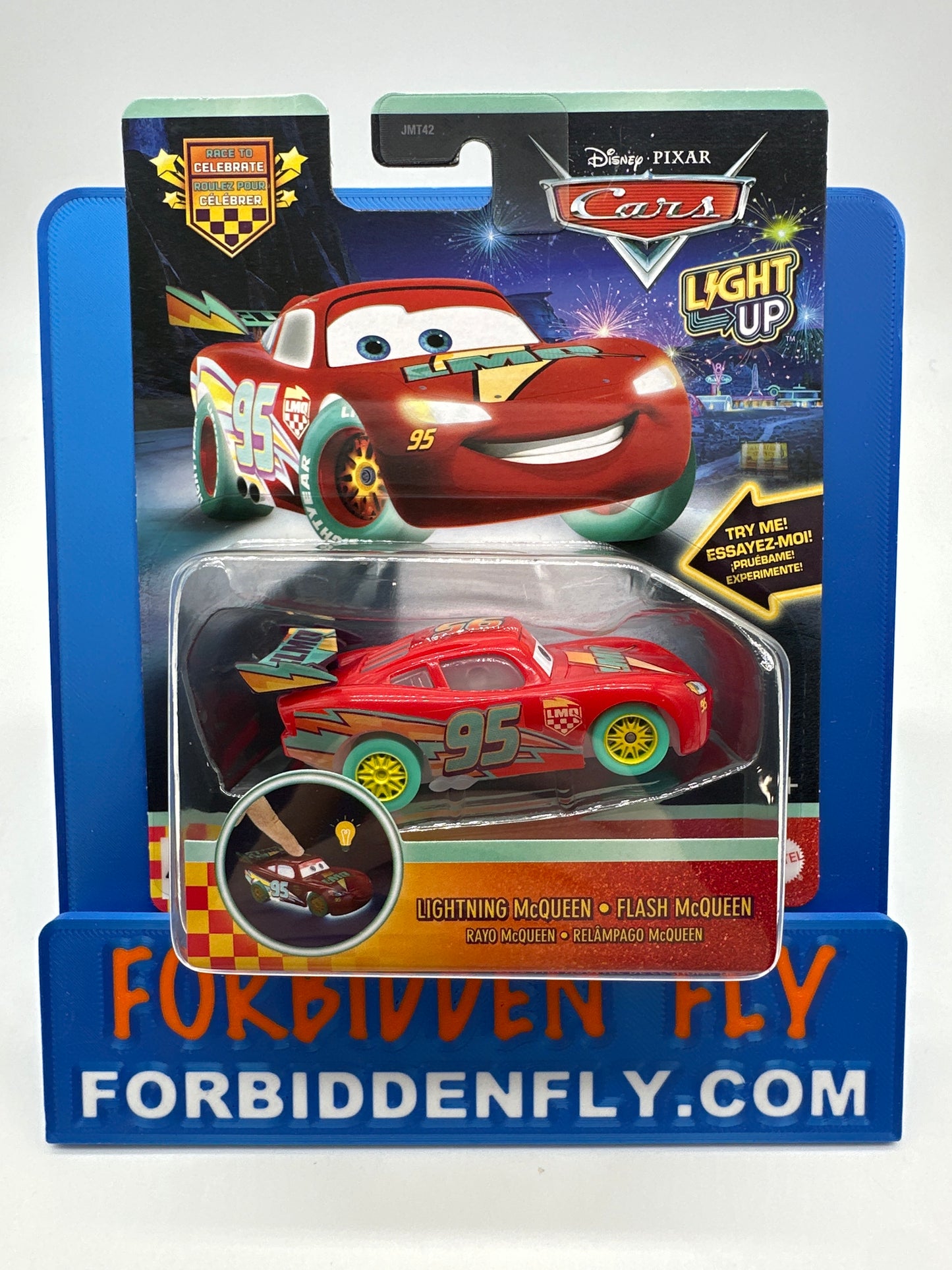 Disney Pixar Cars Movie - Race to Celebrate Light Up - Lightning McQueen