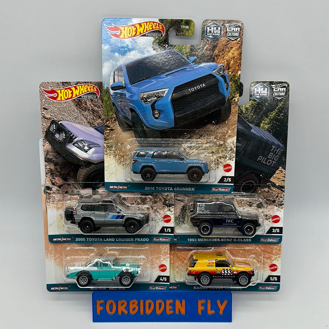 Hot Wheels Car Culture - HW Off Road Premium Set of 5