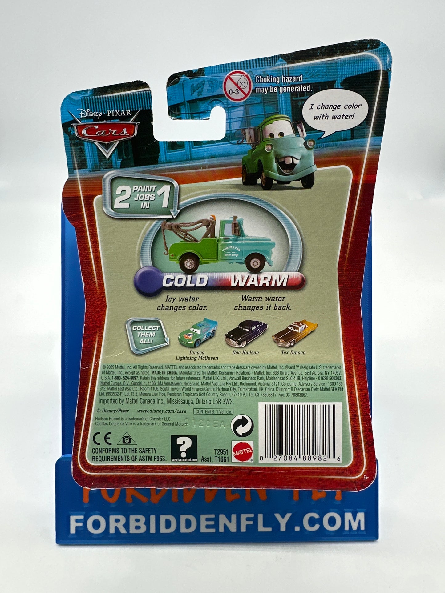 Disney Pixar Cars Movie - Color Changers - Teal Blue to Green - Brand New Mater