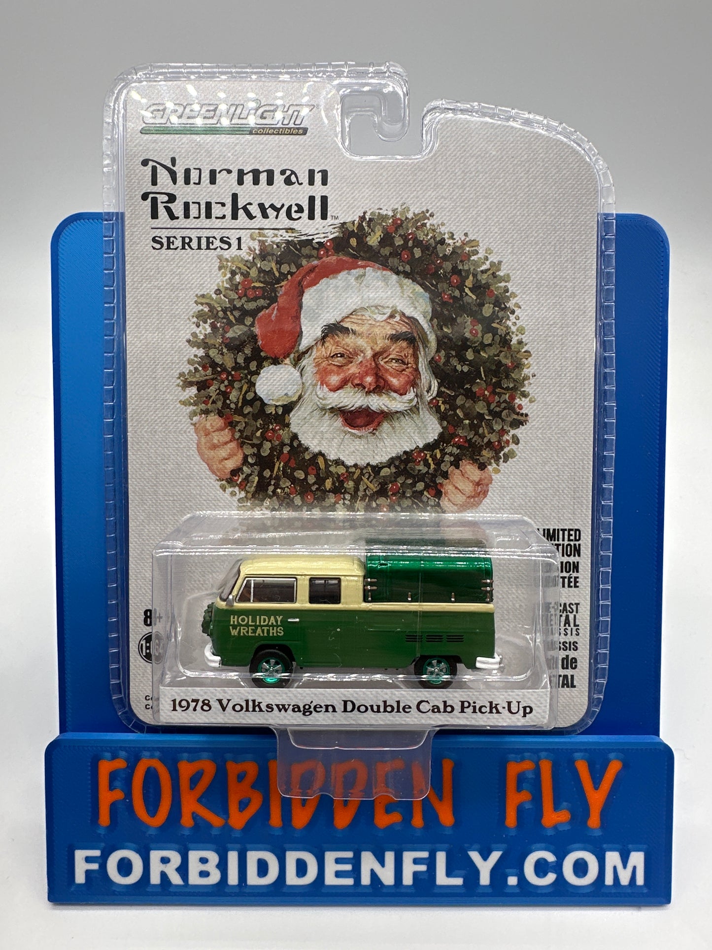 GreenLight Norman Rockwell Series 1 - #37150-F - 1978 Volkswagen Double Cab Pick-Up - Green Machine - Chase