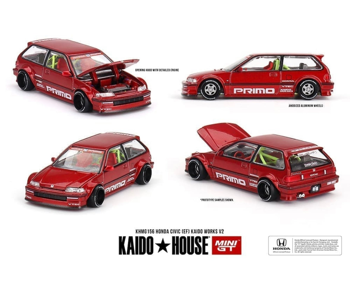 Kaido House (x MiniGT) - Regular #156 - Honda Civic (EF) Kaido Works V2