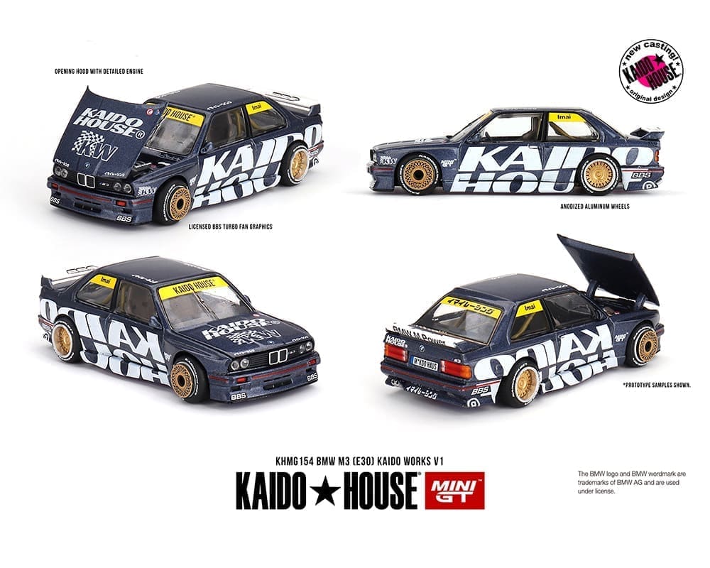 Kaido House (x MiniGT) - Regular #154 - BMW M3 Kaido Works V1 - Dark Blue