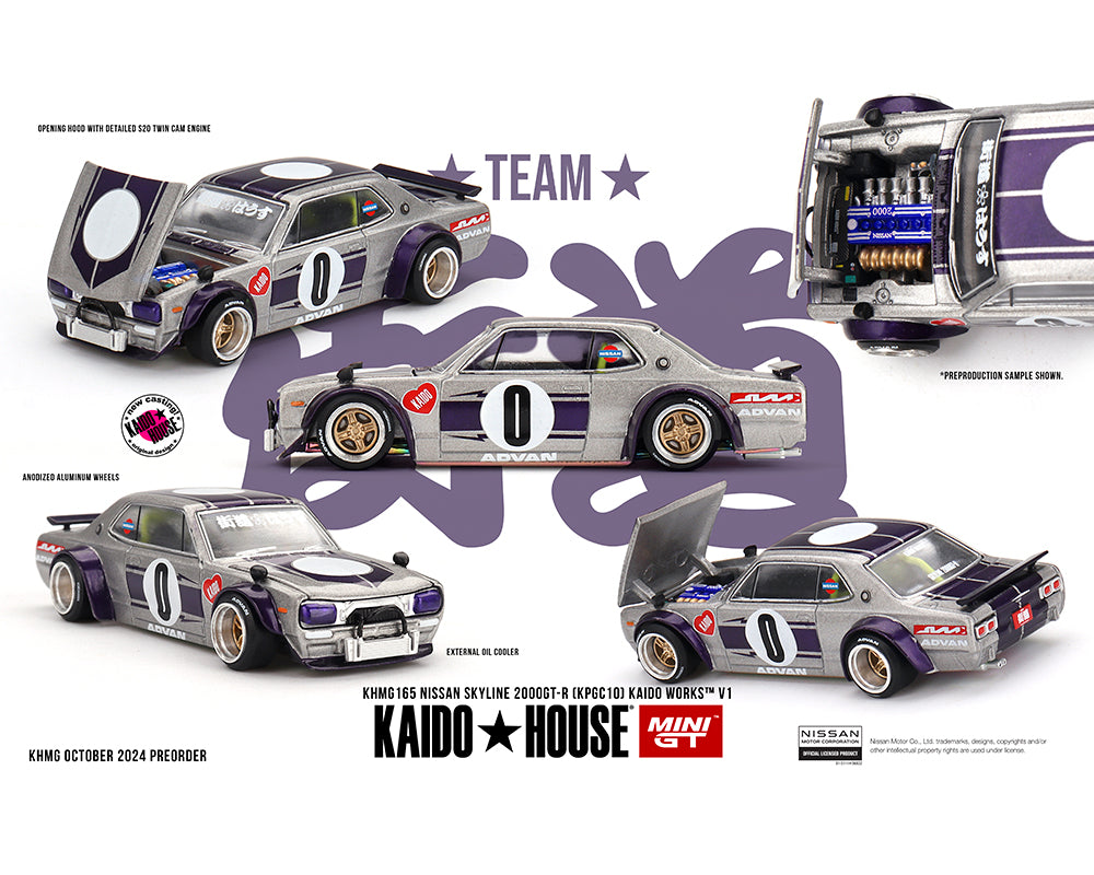 Kaido House (x MiniGT) - Regular #165 - Nissan Skyline 2000GT-R - Kaido Works V1