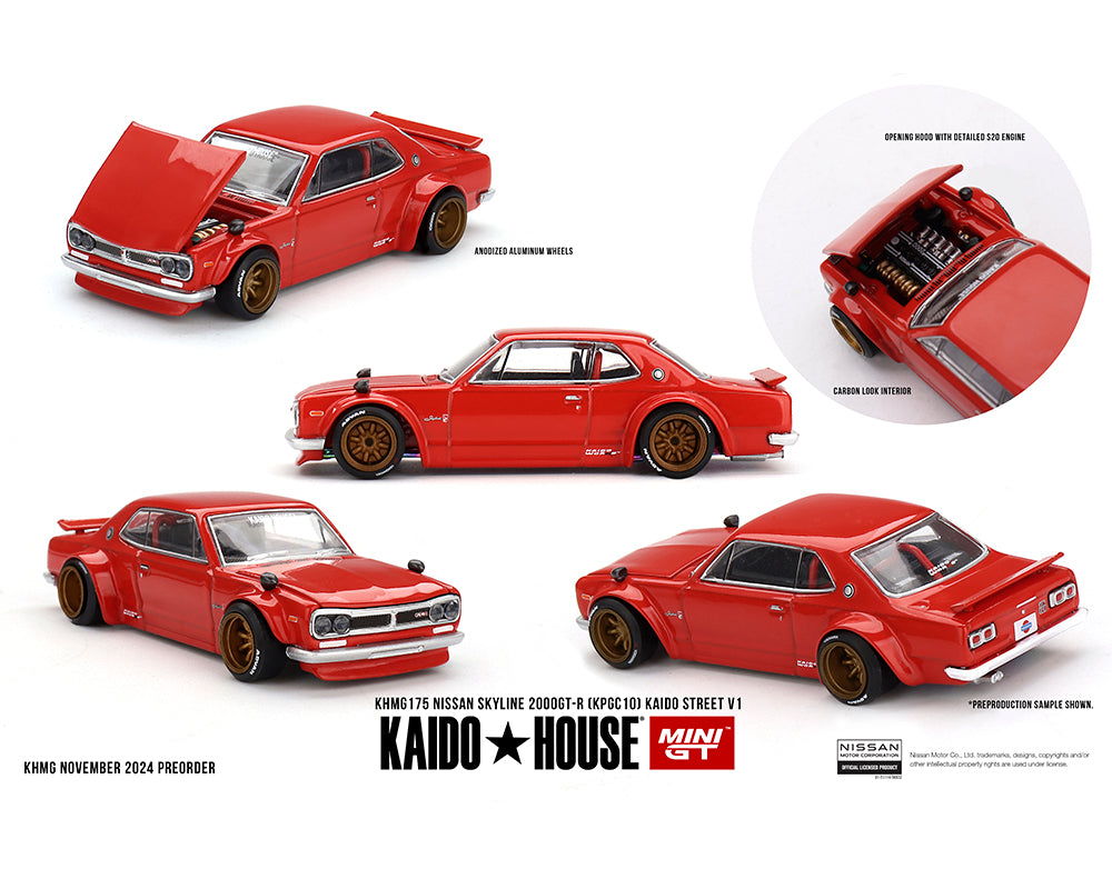 Kaido House (x MiniGT) - Regular #175 - Nissan Skyline 2000GT-R Kaido Street V1