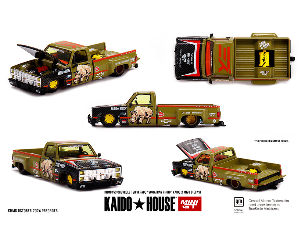 Kaido House (x MiniGT) - Regular #153 - Chevrolet Silverado Sumatran Rhino
