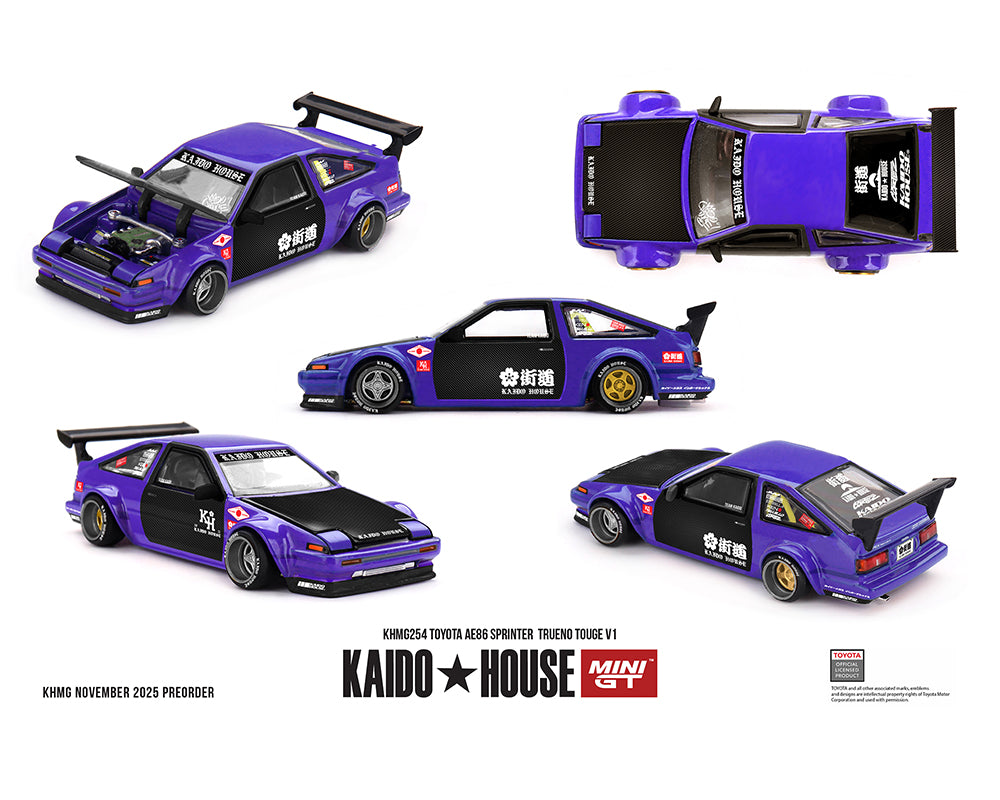 Kaido House (x MiniGT) - Regular #254 - Toyota AE86 Sprinter Trueno - Touge V1