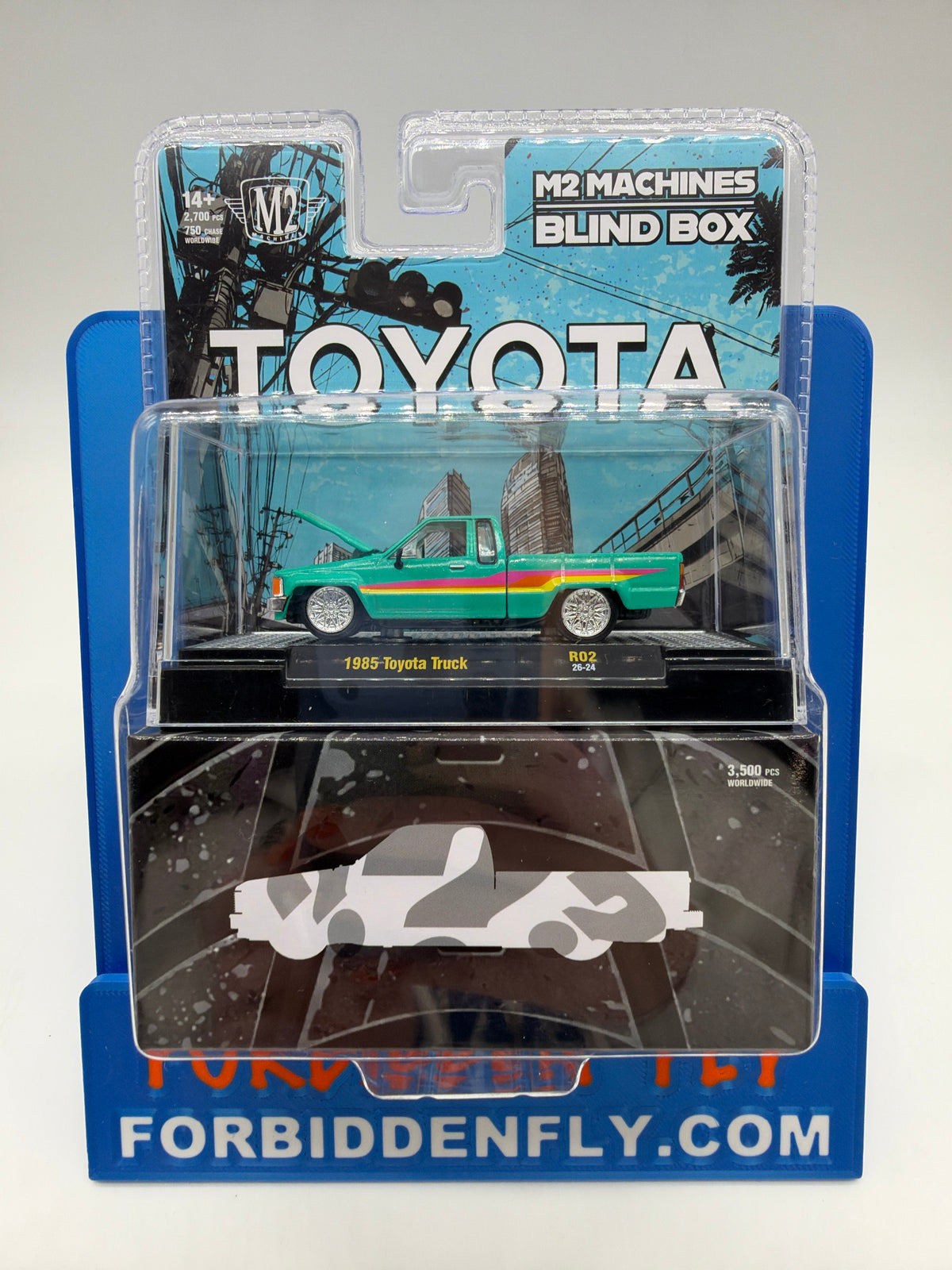 M2 Machines Acrylic Boxed Car - Blind Box Series R02 - 1985 Toyota Truck