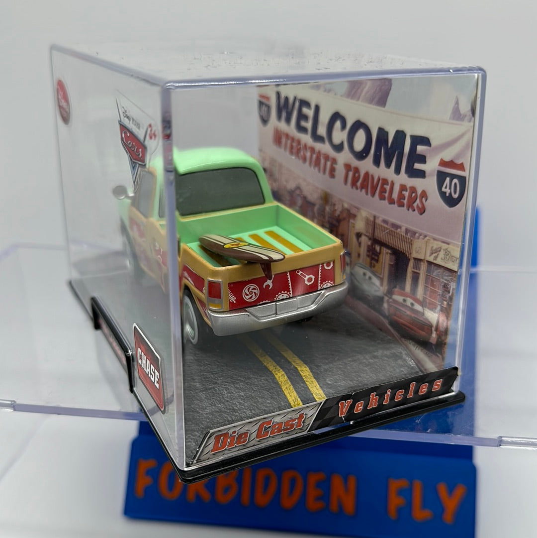 Disney Pixar Cars Movie - Disney Store Parks 1:43 Exclusive - Chase John Lassetire (Truck w/ Surfboard)