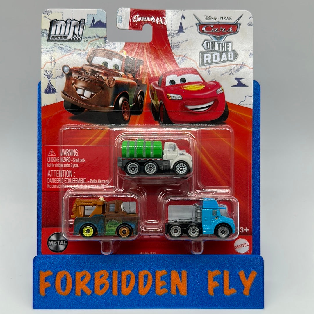 Disney Pixar Cars Movie - Metal Mini Racers 3 Pack - On the Road - 202 ...