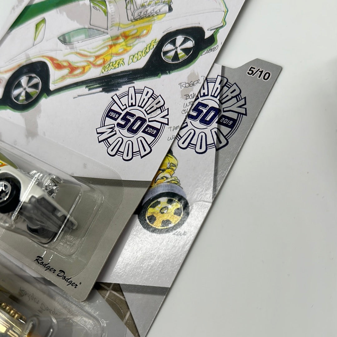 Hot Wheels - Walmart Exclusive - 2019 Larry Wood 50th Anniversary Series Complete Set of 10