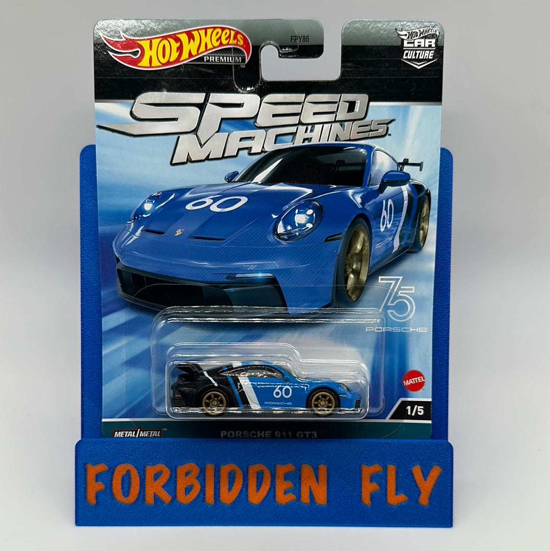 Hot Wheels Car Culture Premium - Speed Machines Series Single - #1/5 - Porsche 911 GT3