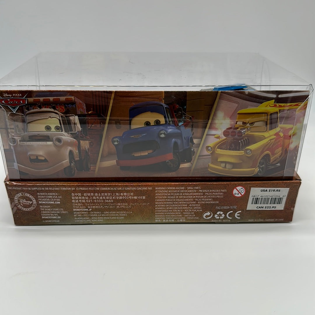 Disney Pixar Cars Movie - Disney Store Parks Exclusive - Mater-Rama Diecast (Three) 3 Pack - Taco Mater, Ivan, Drag Mater