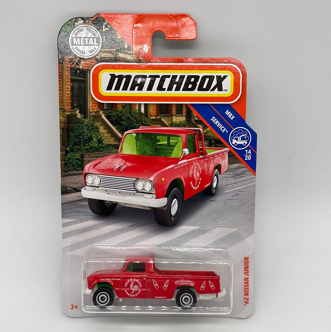 Matchbox - 2019 Mainline - ‘62 Nissan Junior - Sriracha Sauce - # 89/100