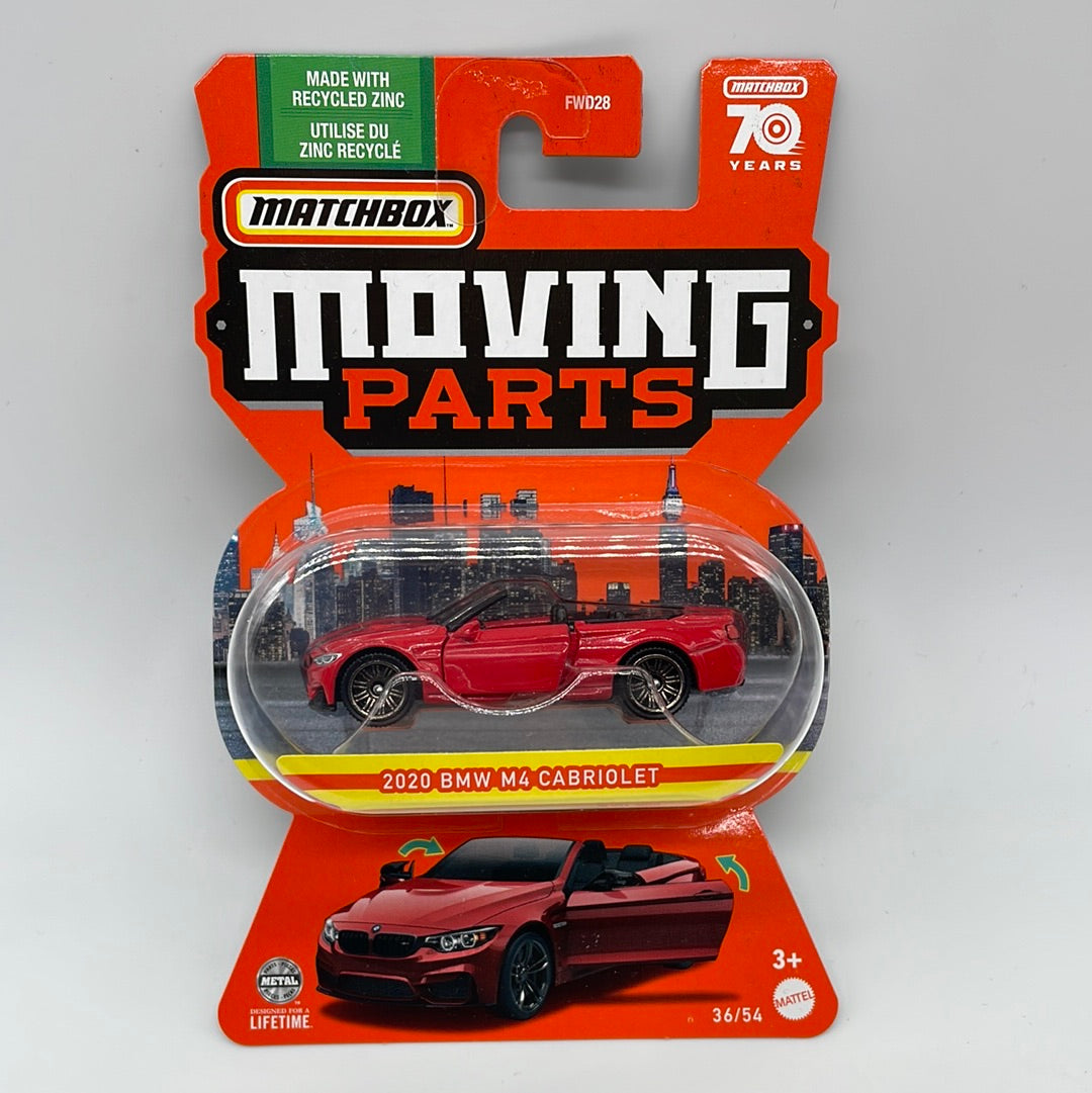 Matchbox Collectors Moving Parts Series - 2020 BMW M4 Cabriolet - Red