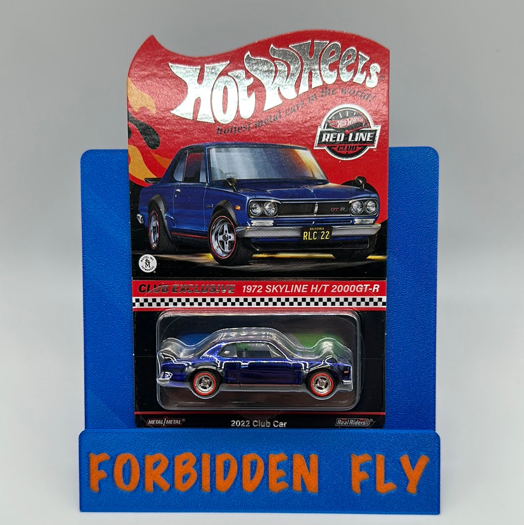 Hot Wheels RLC Red Line Club - 2022 Release - Blue 1972 Nissan Skyline H/T 2000GT-R Club Car