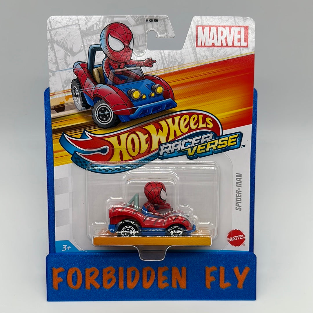 Hot Wheels RACERVERSE Spider-Man - Voiture Miniature 1:64 Avec Personnage Marvel