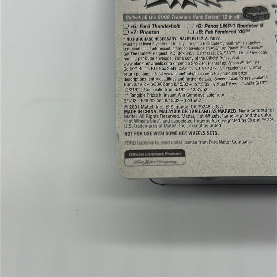Hot Wheels Regular Treasure Hunt - 2002 (#5/12) - Ford Thunderbolt