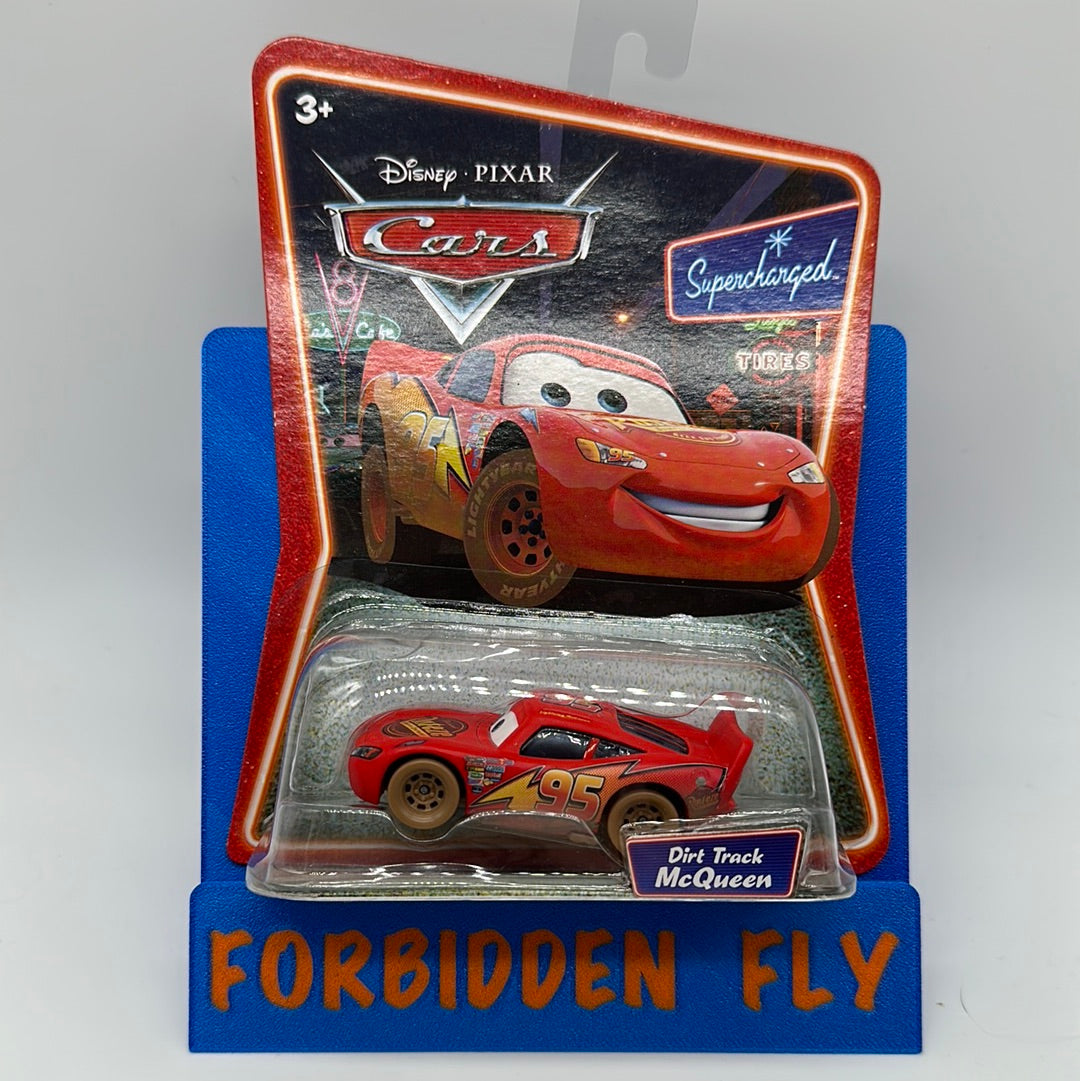 Disney Pixar Cars Movie - Supercharged - Dirt Track Lightning McQueen