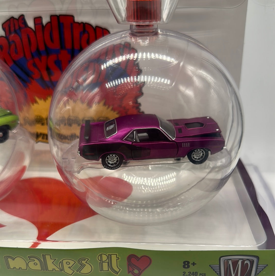 M2 Machines - 2022 Christmas Ornaments 2 Pack - Plymouth Barracuda