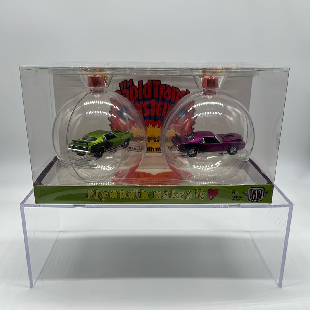 M2 Machines - 2022 Christmas Ornaments 2 Pack - Plymouth Barracuda