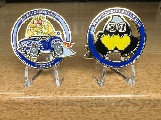 The Fly Swag - Challenge Coin - Double Sided - Fly & GT-R Logo - IG, Facebook and WhatNot Logo Obverse