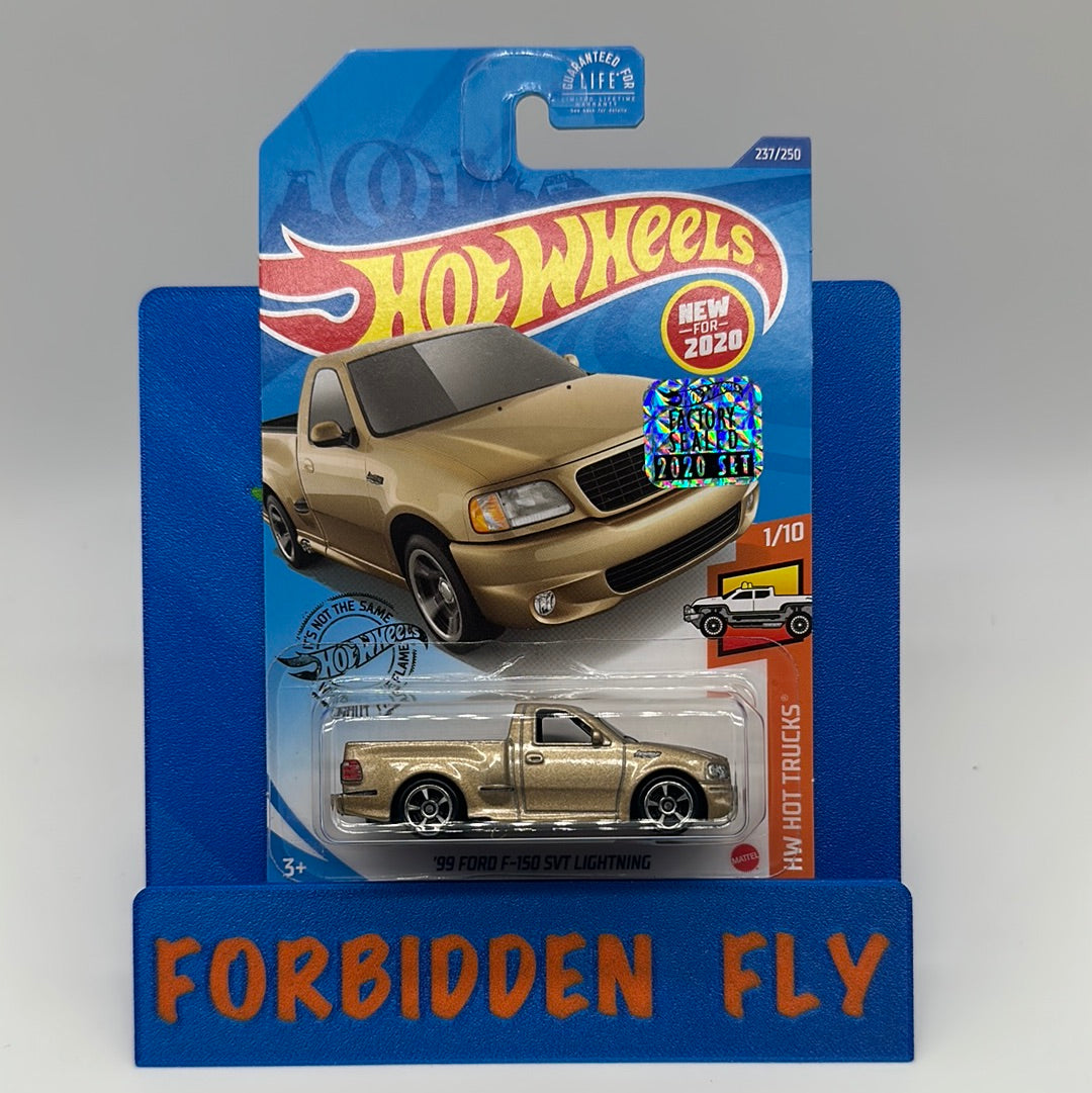Hot Wheels Mainline - Factory Stickered 2020 P Case - Gold ‘99 Ford F-150 SVT Lightning