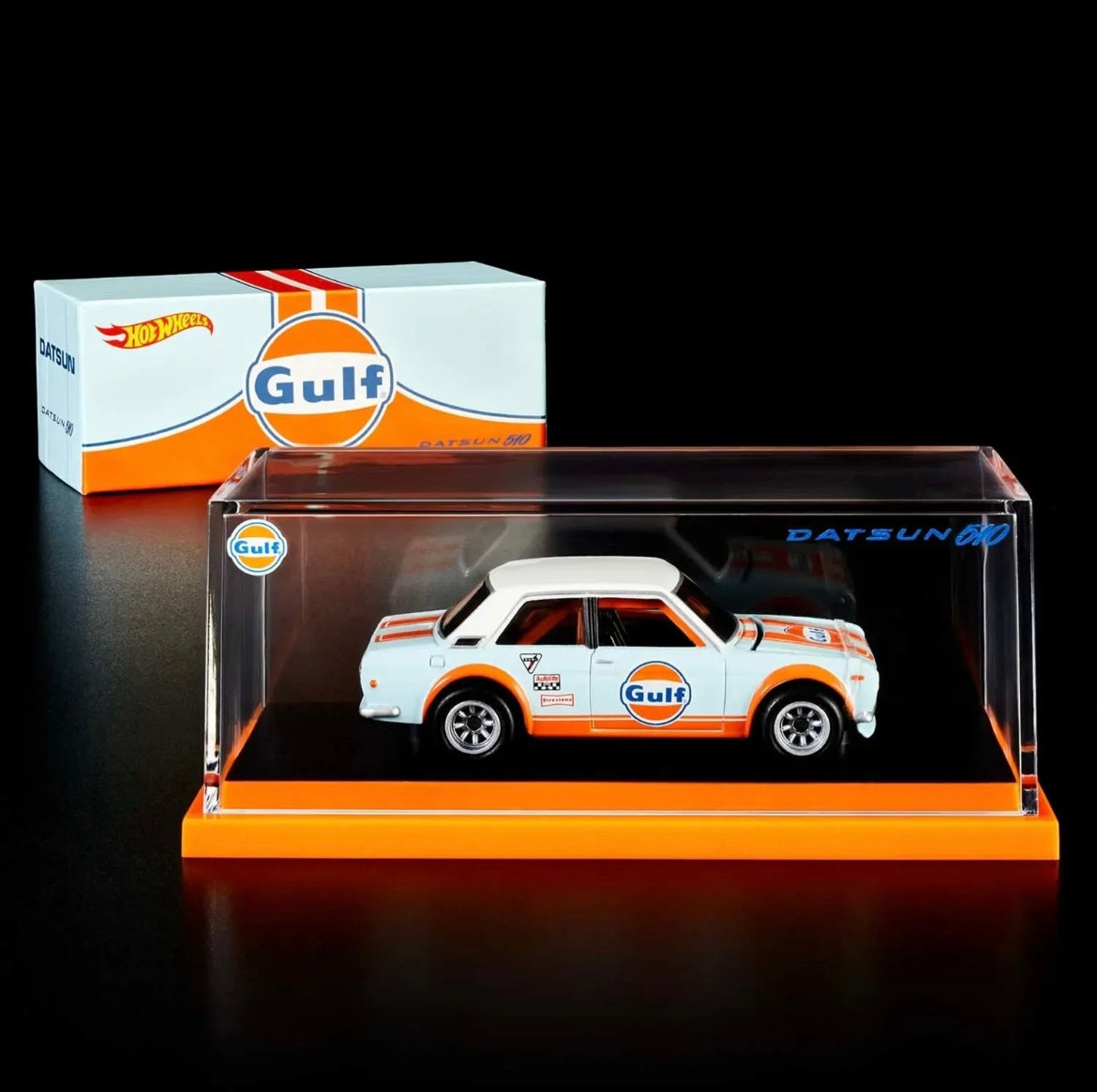 Hot Wheels RLC Red Line Club 2022 - Gulf Datsun 510