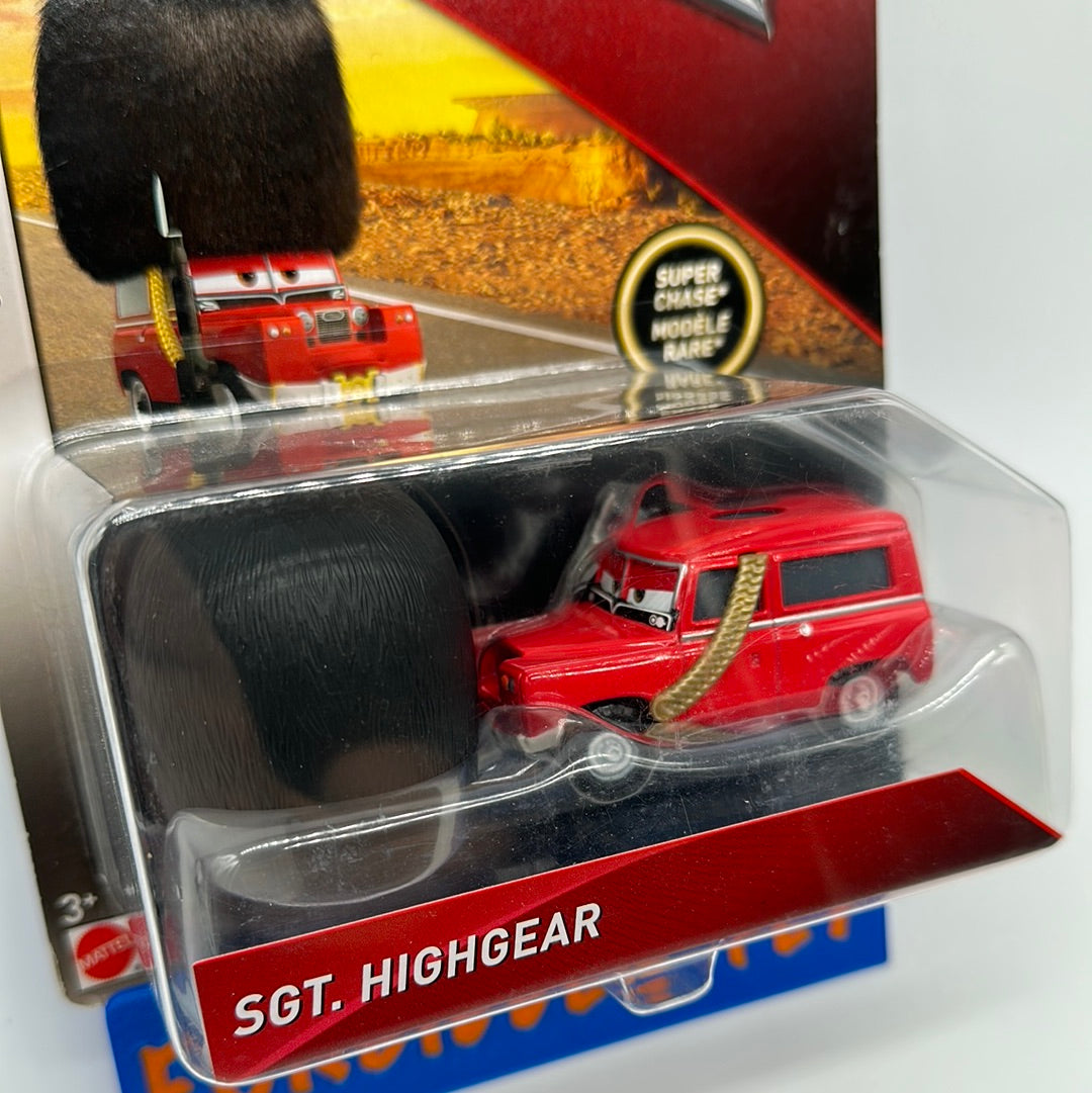 Disney Pixar Cars Movie - Scavenger Hunt - Deluxe Super Chase Sgt. Highgear