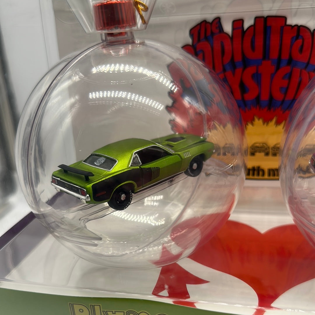M2 Machines - 2022 Christmas Ornaments 2 Pack - Plymouth Barracuda