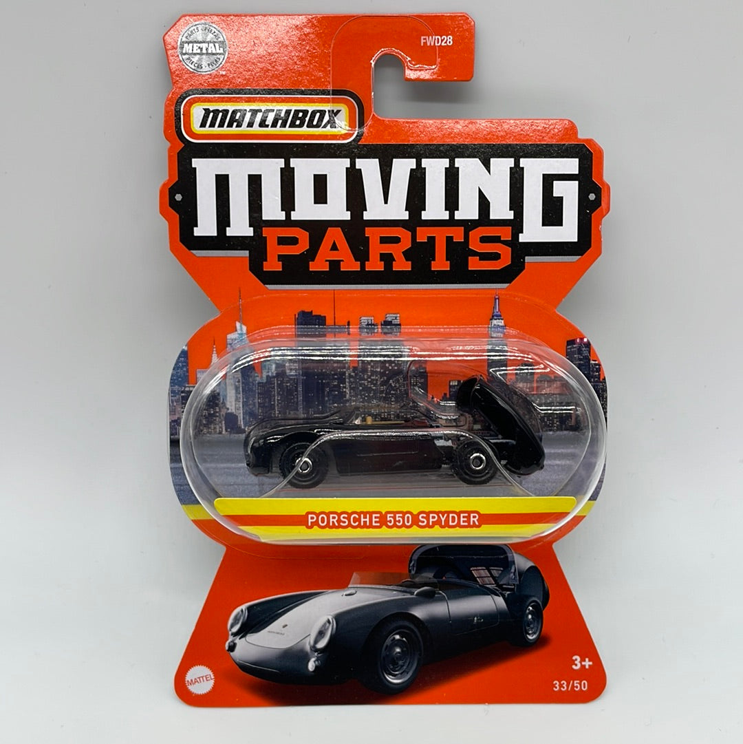 Matchbox Collectors Moving Parts Series - Porsche 550 Spyder - Black
