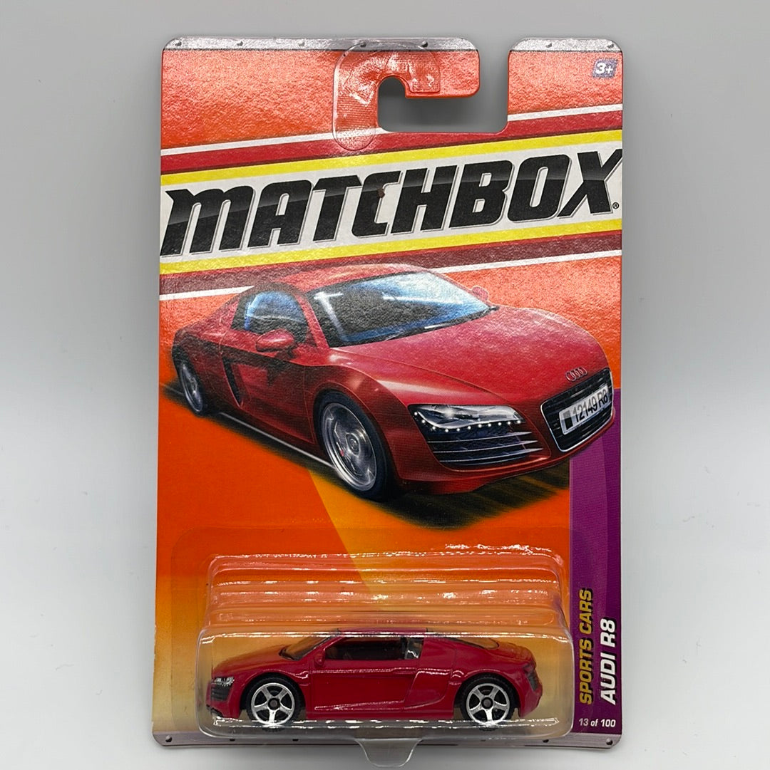 Matchbox - 2011 Mainline - Audi R8 - Red - # 13/100