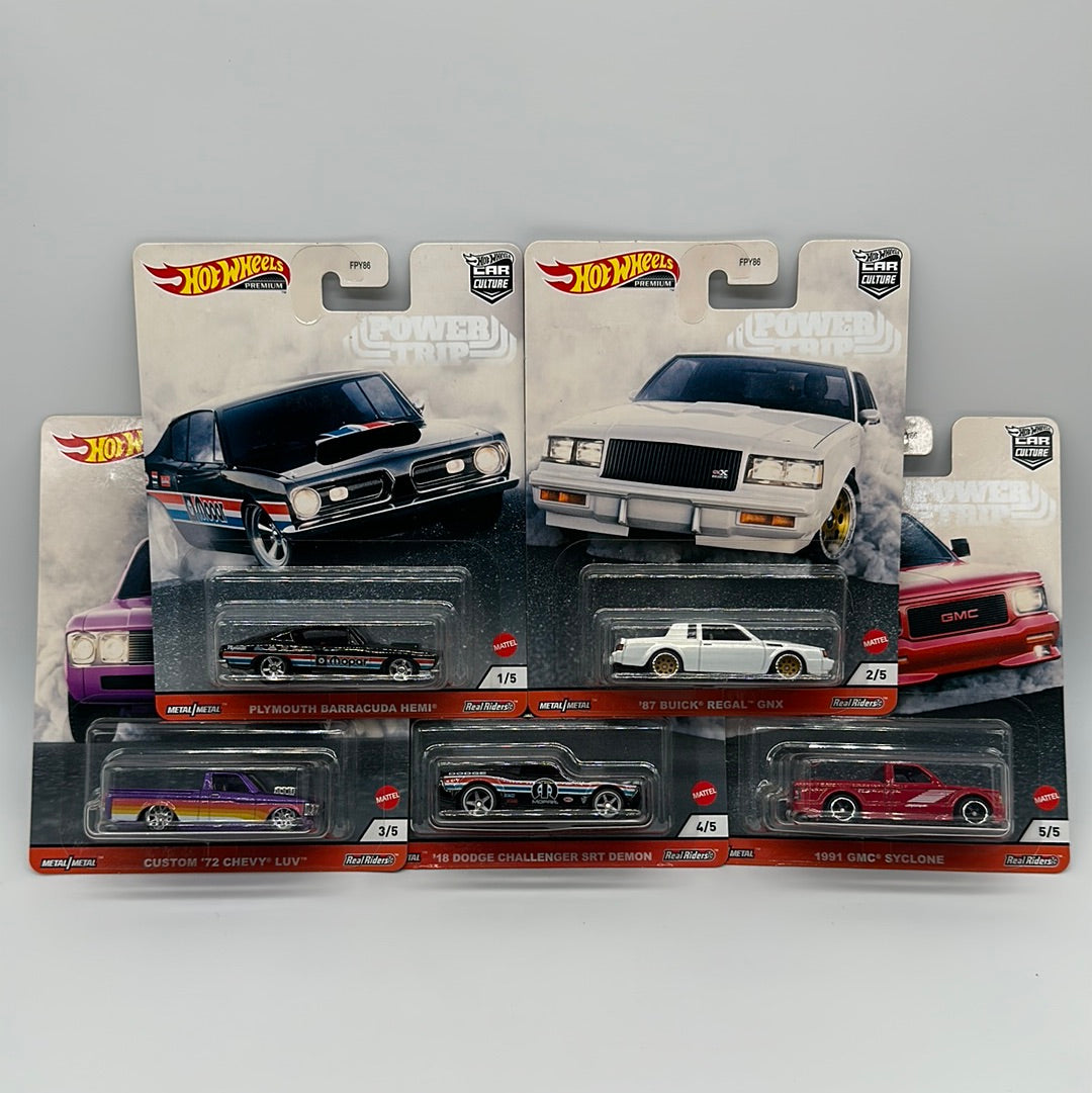 Hot Wheels Car Culture - Power Trip Premium Set of 5